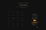 Gold & Coal - UI Kit, an UI Kit Template by Studio Dusk (Thumbnail 4 of 15)