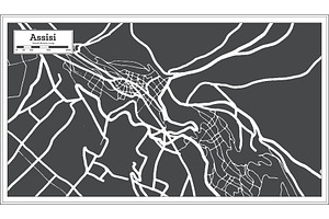 Assisi Italy City Map