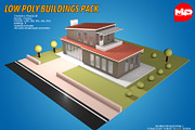 Low Poly Buildings Pack, an Architecture 3D Model by multimedia4ds (Thumbnail 8 of 10)