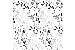 Stylized leaf pattern creating a, a Texture Illustration by okskukuruza