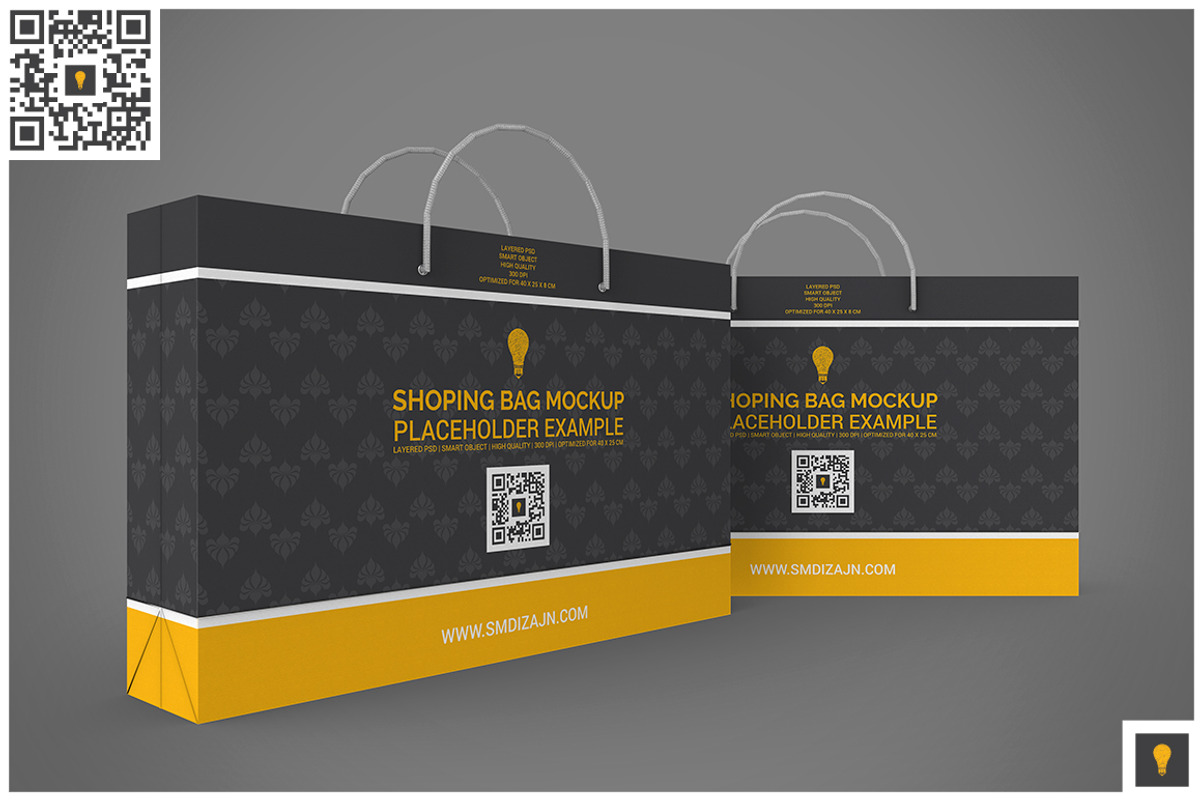 Shopping Bag Mock-up, a Merchandise Mockup by Shocky Design Studio (Photo 3 of 10)