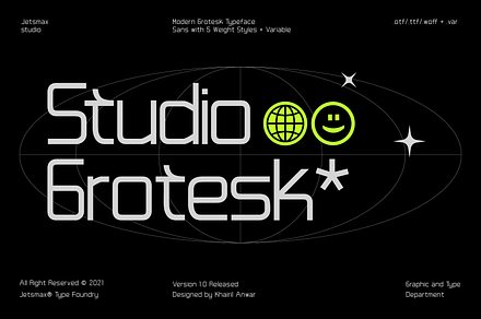 Studio Grotesk - Modern Typeface