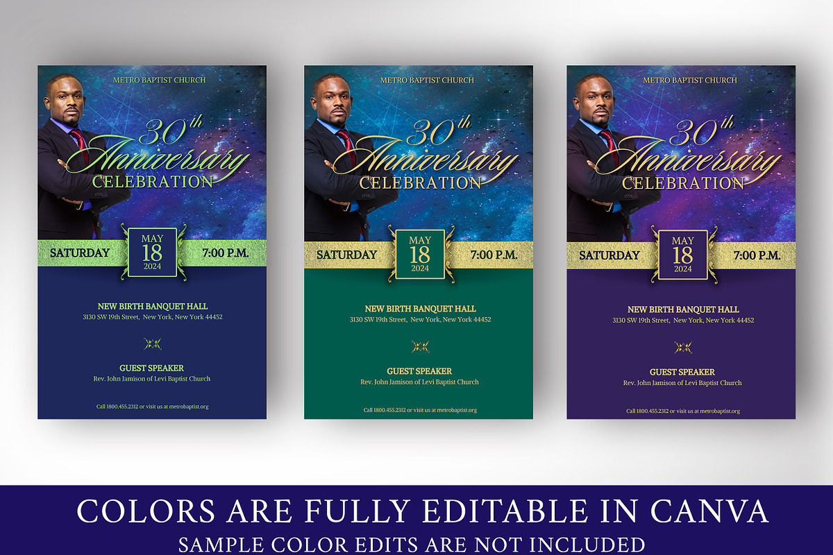 Church Anniversary Banquet Flyer preview 3