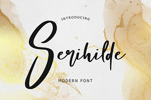 Serihilde Modern Script Font