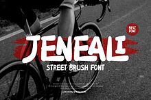 Jeneali - Street Brush Font