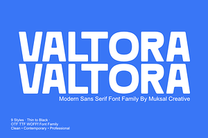 Valtora – Clean Modern Sans Serif