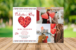 Valentine Day Mini Session Card