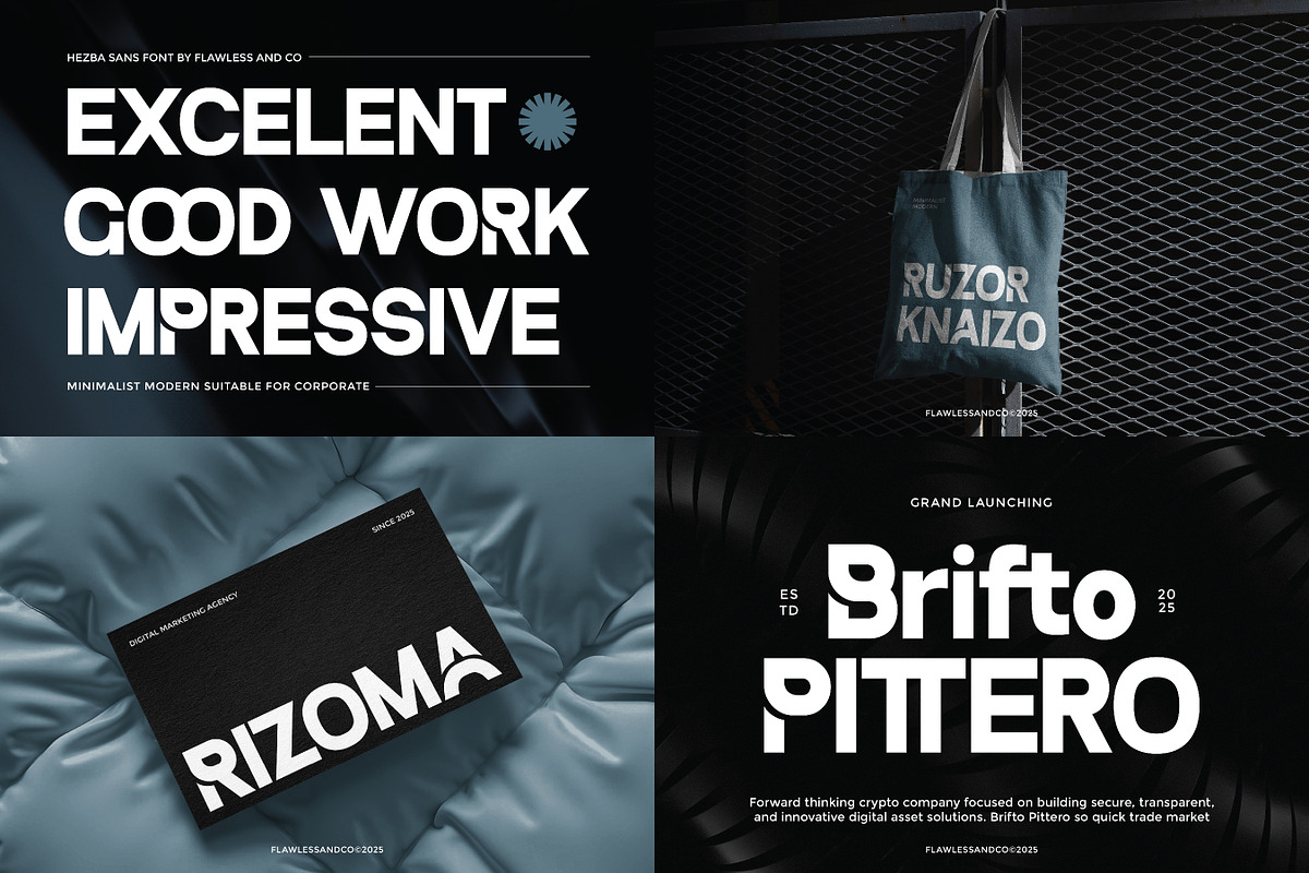 Modern Corporate Font Bundle, a Sans Serif Font by Flawless And Co (Photo 3 of 11)