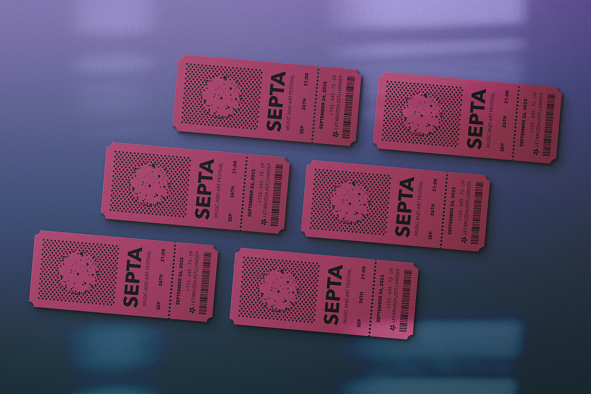 Event Tickets Mockup Scenes, an Advertising Mockup by Milka (Photo 3 of 9)