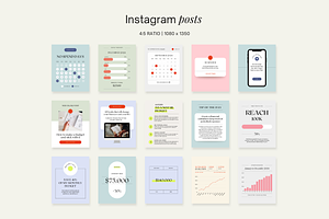 Financial Coach Instagram Pack Canva