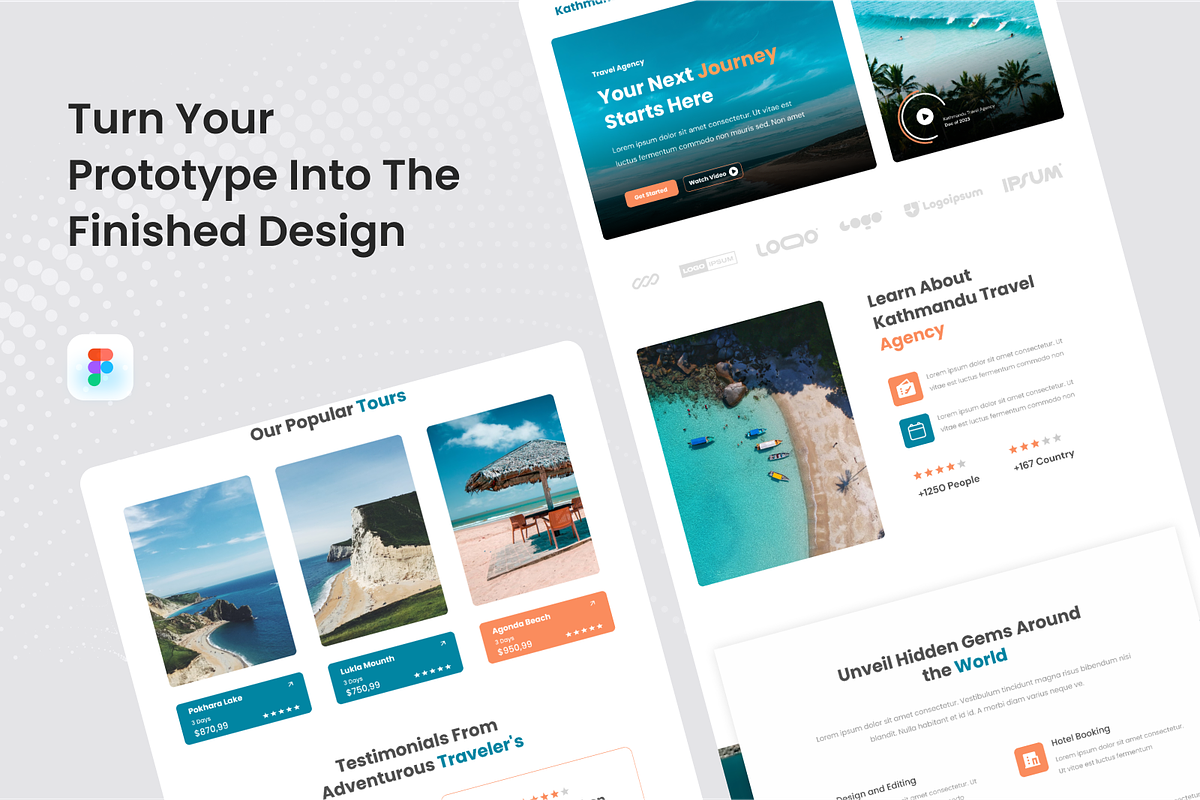 Travel Agency Landing Page, a Landing Page Template by SquidPixey (Photo 4 of 5)