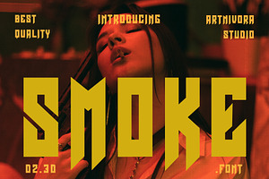 Smoke - Display Font