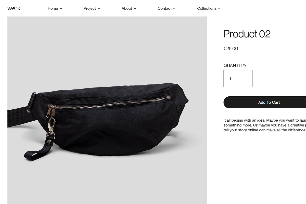 Werk Squarespace Website Template, a Squarespace Template by Goashape Studio (Photo 14 of 21)