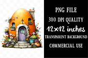 Watercolor Easter Egg House Clipart, an Illustration by Designking (Thumbnail 4 of 5)