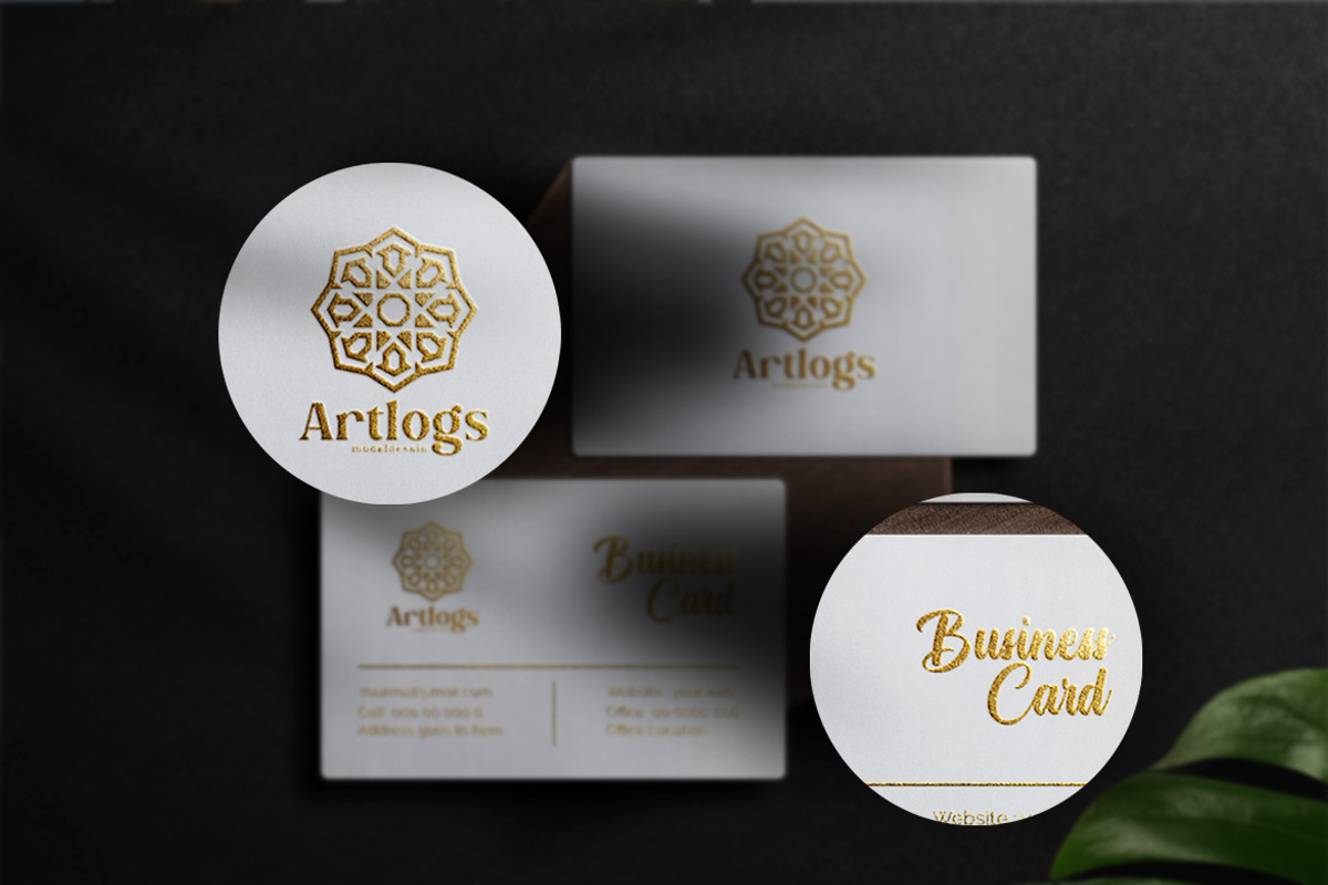 White Paper Business Card Mockup, an Advertising Mockup by Artlogs (Photo 3 of 3)