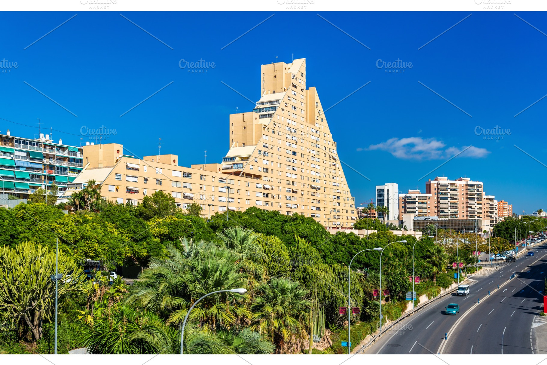 Residentian buildings in Alicante, Spain, an Architecture Photo by Leonid Andronov