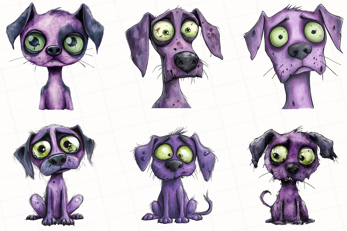Zombie Dog Clipart, an Illustration by OK Design (Photo 2 of 5)