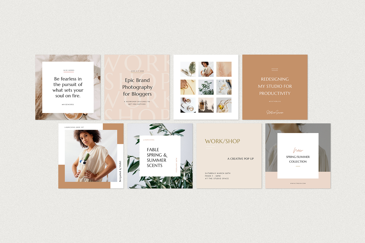 Instagram Canva Bundle, a Social Media Template by Station Seven (Photo 7 of 8)