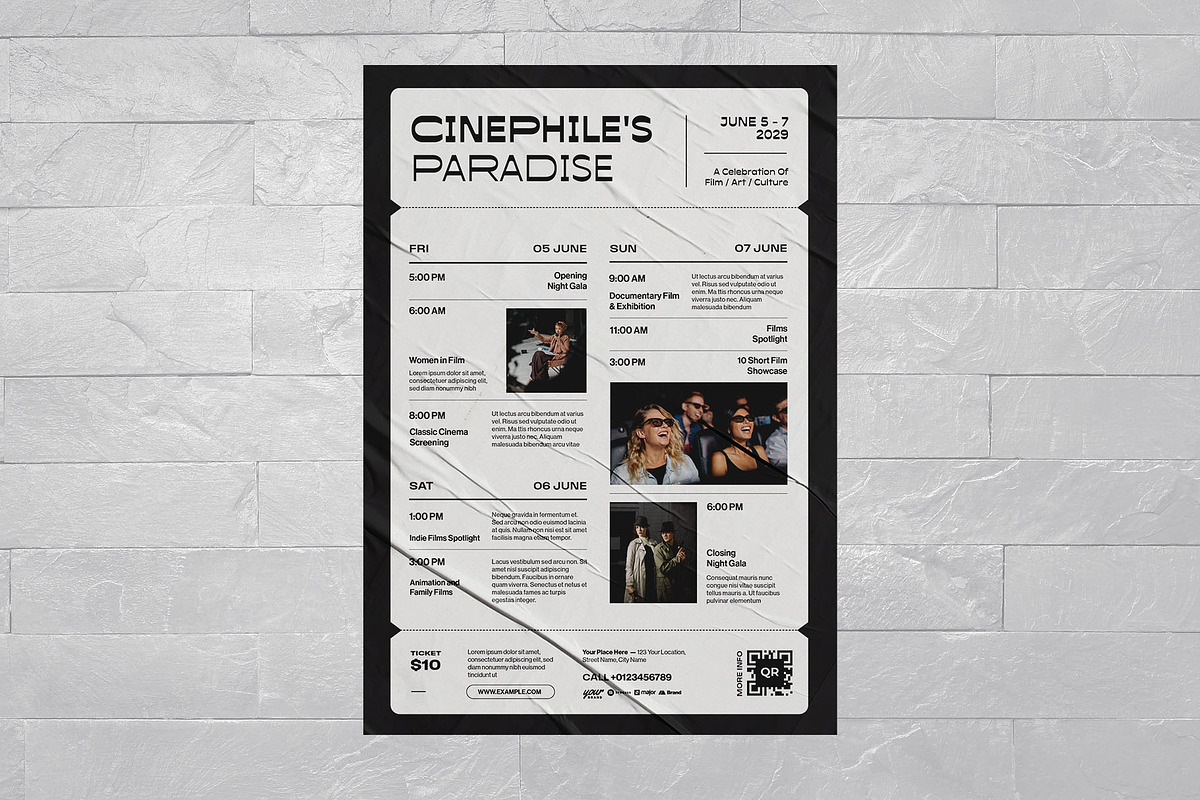 Schedule Flyer Template, a Flyer Template by BrandPacks (Photo 3 of 4)