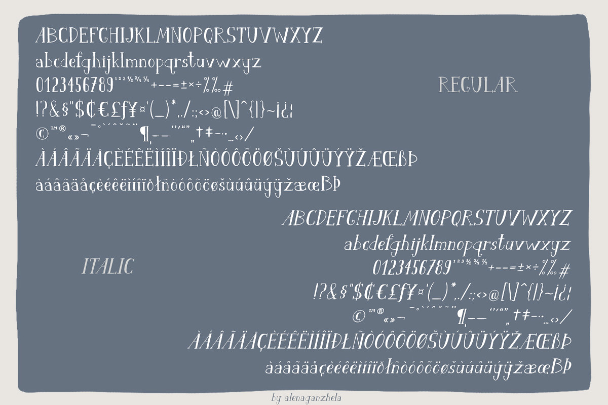 AURORA LANE - display typeface, a Handwritten Font by alenaganzhela (Photo 11 of 14)
