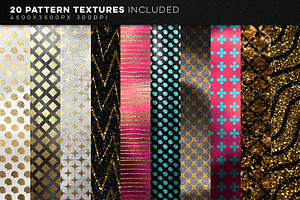 350 Gold & Metallic Textures