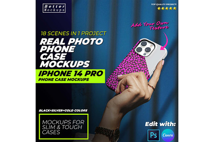 Real iPhone 15 Case Mockups Tough