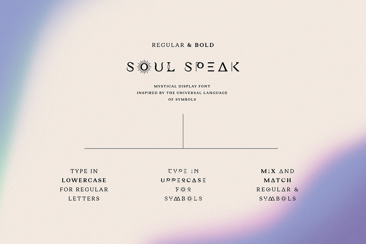 Soul Speak - cosmic symbols serif, a Serif Font by Minna Kaario (Photo 4 of 13)