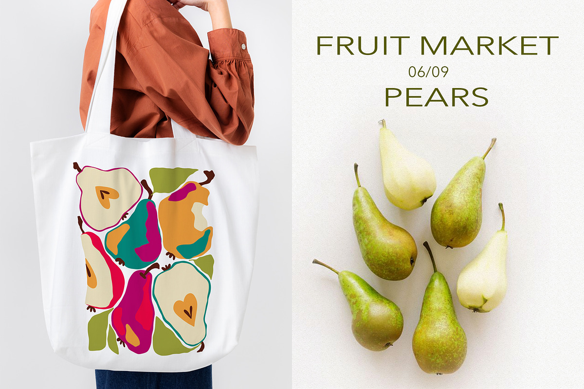 Pear Market Vector set, a Food Illustration by ArtPavo (Photo 3 of 7)