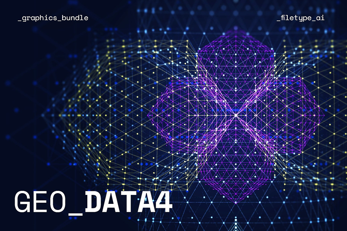 GEO_DATA4 Vector Pack, a Background Graphic by codetoform (Photo 1 of 9)