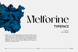 Melforine | History Display Font, a Sans Serif Font by Rissyletter Studio