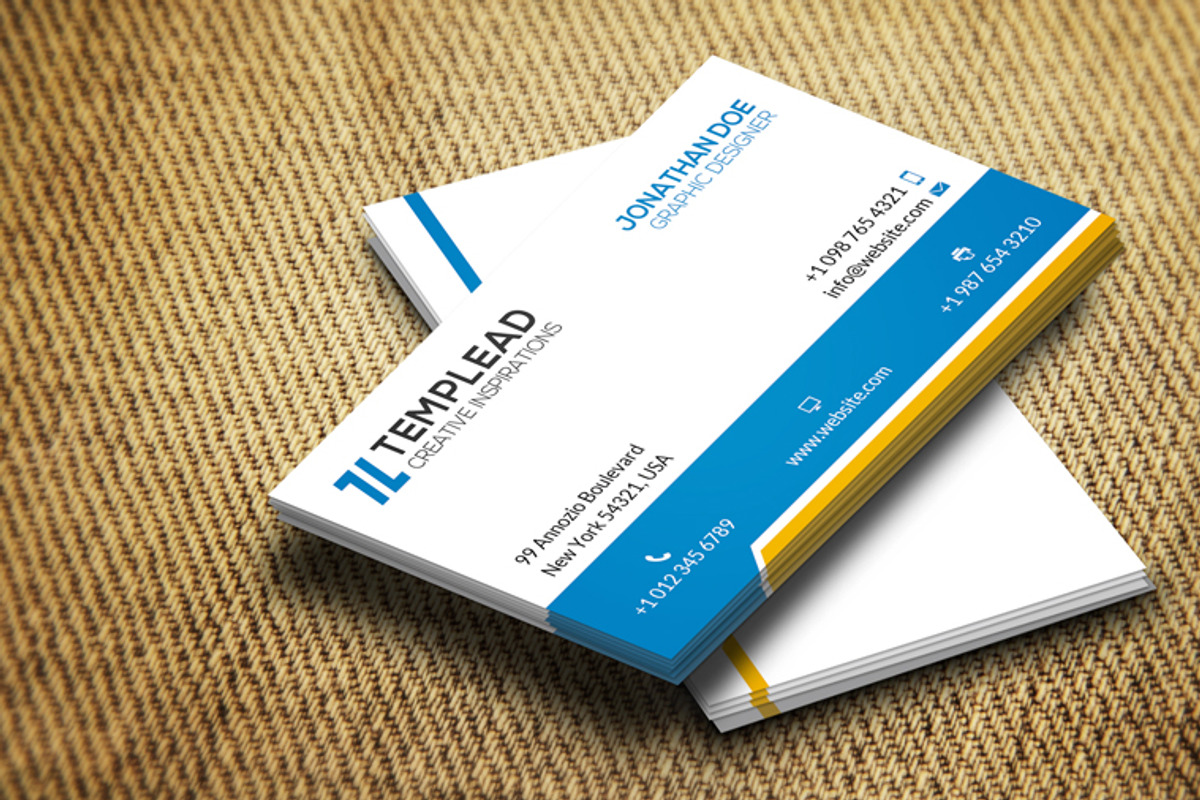 Corporate Business Card CM120, a Business Card Template by annozio (Photo 2 of 4)
