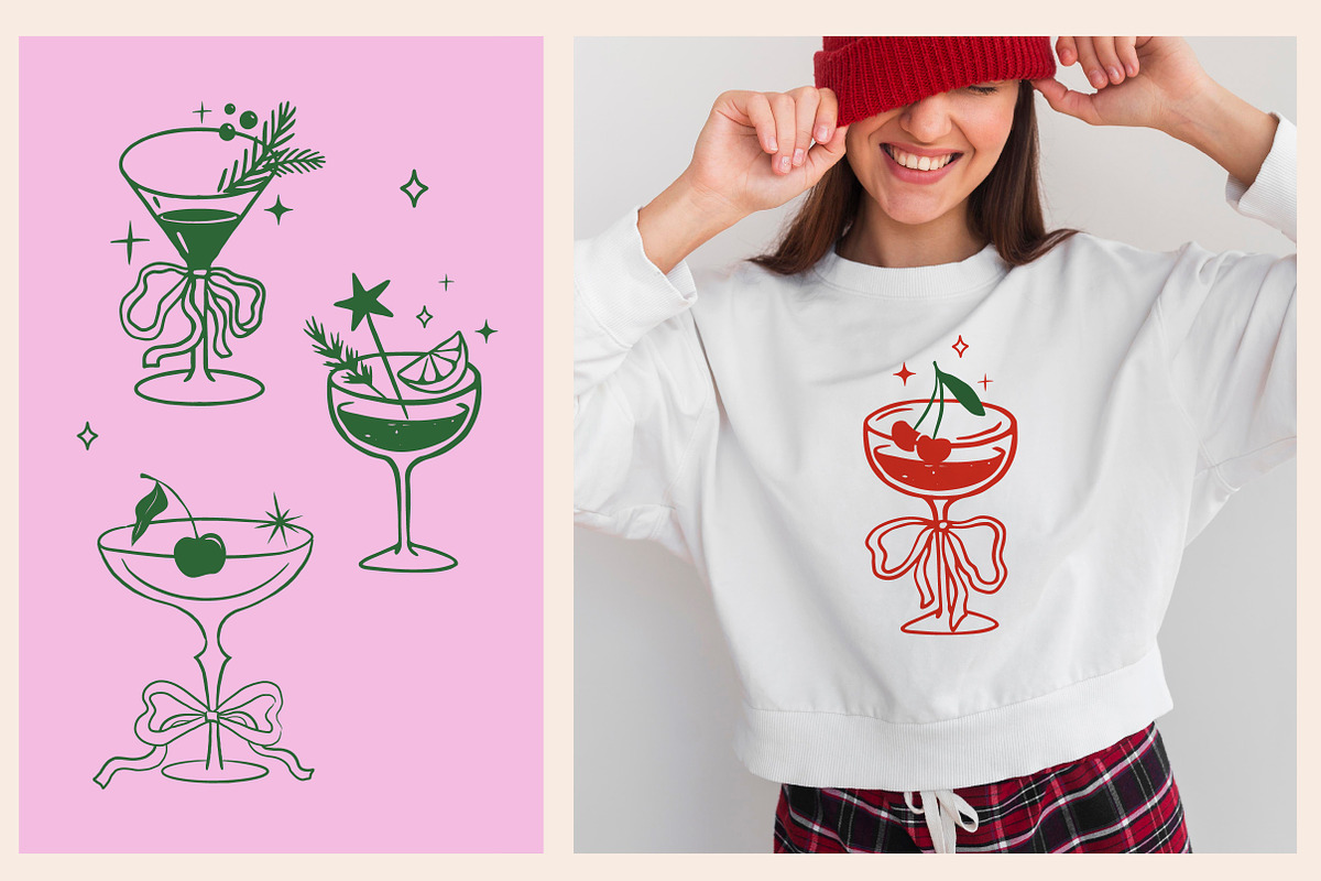 Festive Cocktails collection, a Graphic by Marish (Photo 4 of 8)