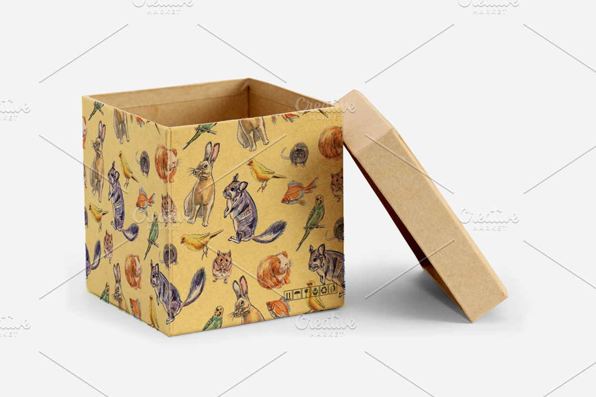Watercolor vector domestic animals, an Animal Illustration by miminoshka (Photo 2 of 8)