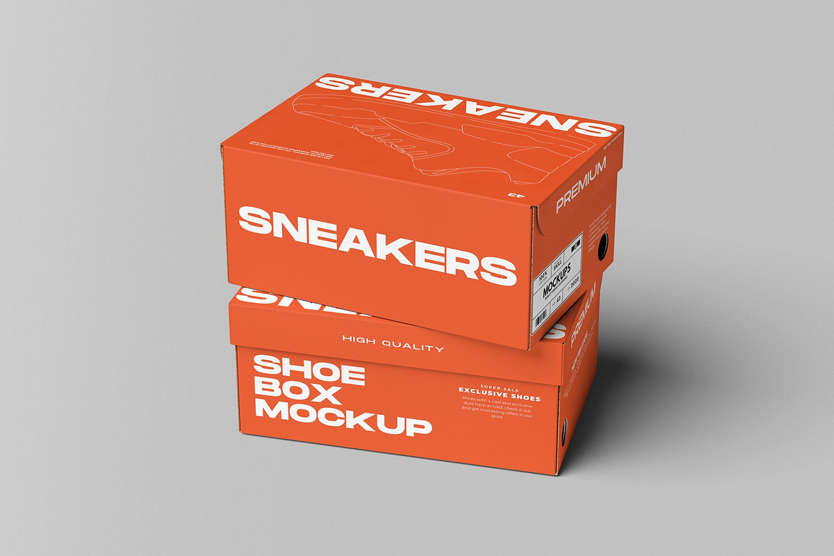 Shoe Box Mockup, a Packaging Mockup by hokagata (Photo 4 of 5)