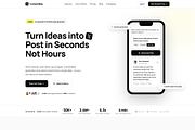 Ai Content Generation Website Figma, a Landing Page Template by Hammad Arif (Thumbnail 2 of 5)