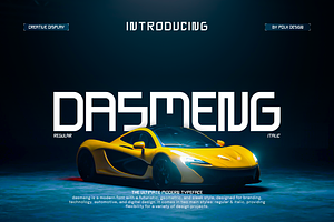 Dasmeng - Futuristic Display Font