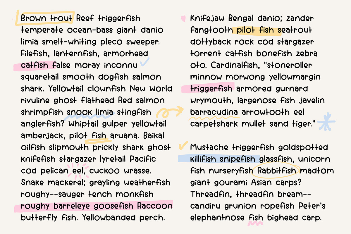 Mon Plaisir cute font handwriting, a Handwritten Font by jyllyco (Photo 2 of 7)