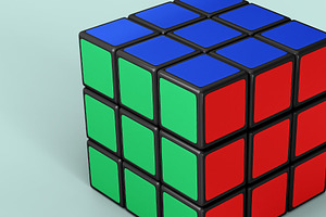 Rubik's Cube Mockup - 6 Views