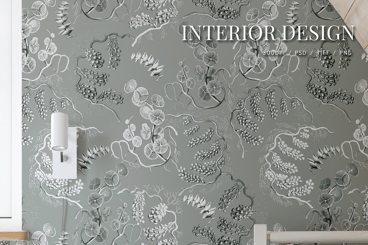 SEAWEED SEAMLESS PATTERNS & OBJECTS, a Decorative Illustration by Splash! (Photo 5 of 8)