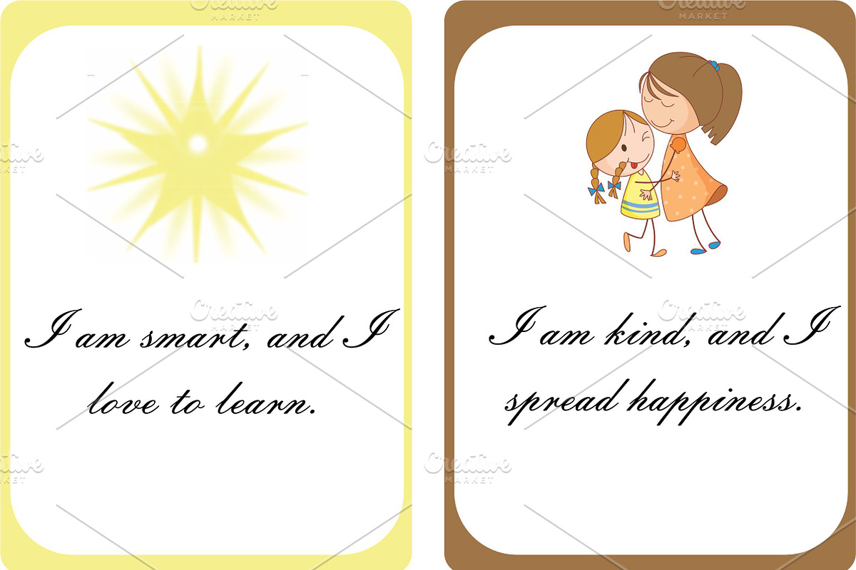 Positive Affirmation FlashCards 4 Kids preview 4