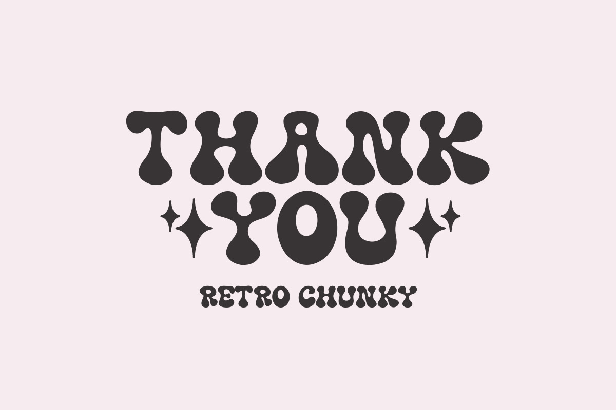 Retro Chunky - Handwritten Font, a Handwritten Font by SaktiAvellin (Photo 7 of 7)