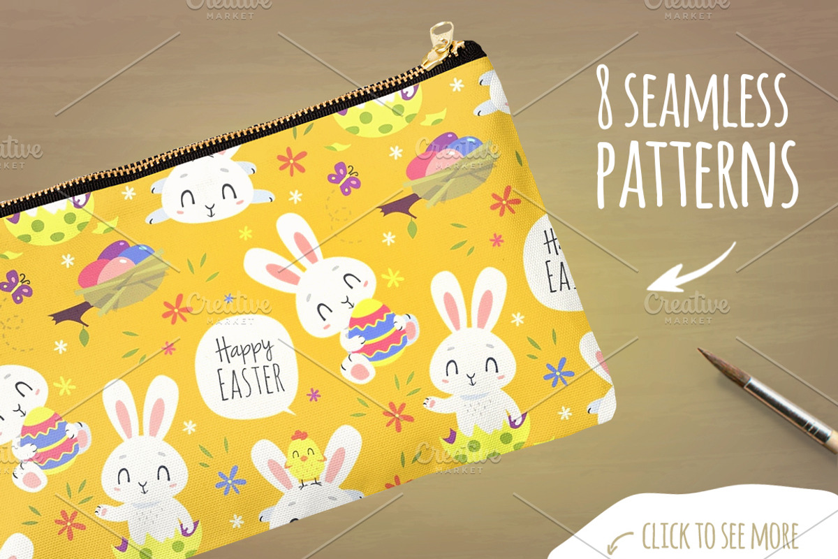 Happy Easter Cartoon Set, an Animal Illustration by SunnyWS (Photo 3 of 4)