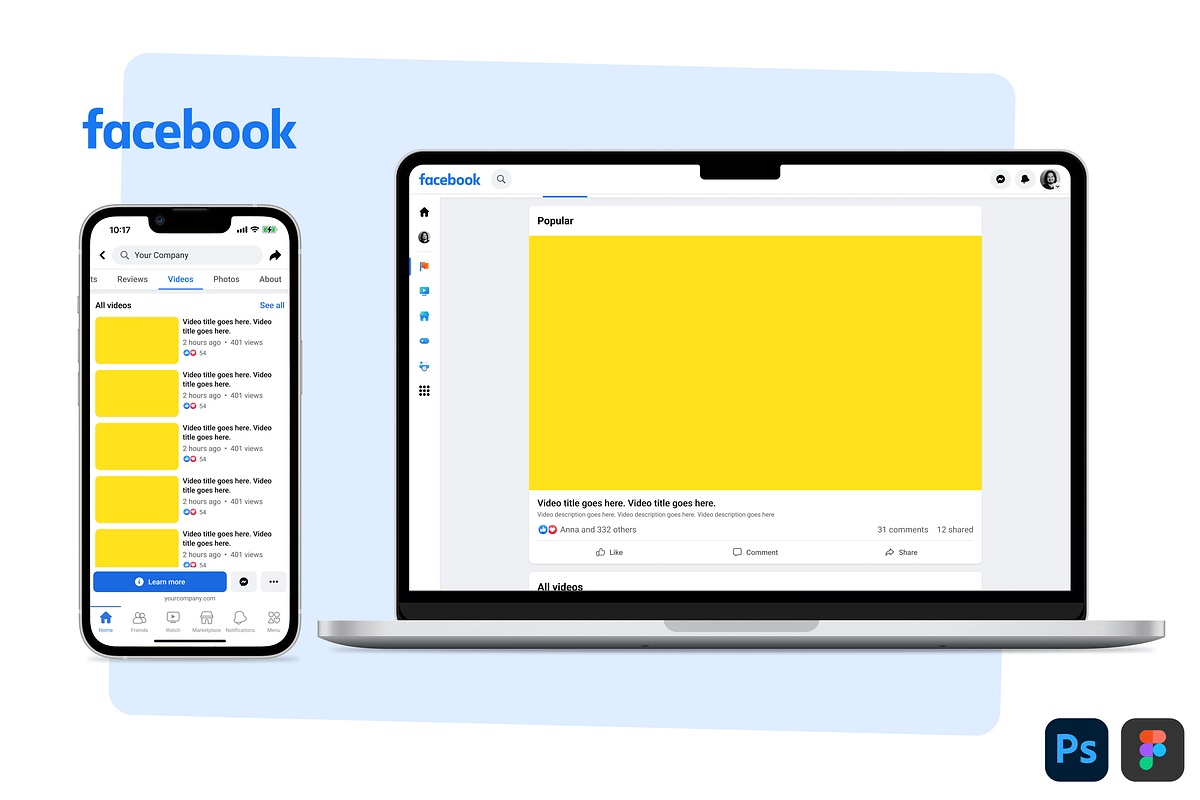 Social Media Branding Kit PSD Figma, a Social Media Template by Vitor Heinzen (Photo 23 of 33)