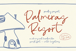 Palmeras Resort Font, a Script Font by Timurtype