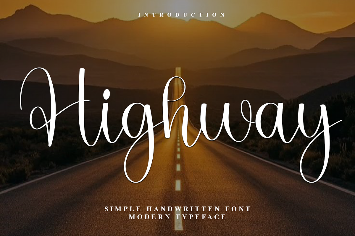 Highway, a Handwritten Font by InermediaSTUDIO (Photo 1 of 8)