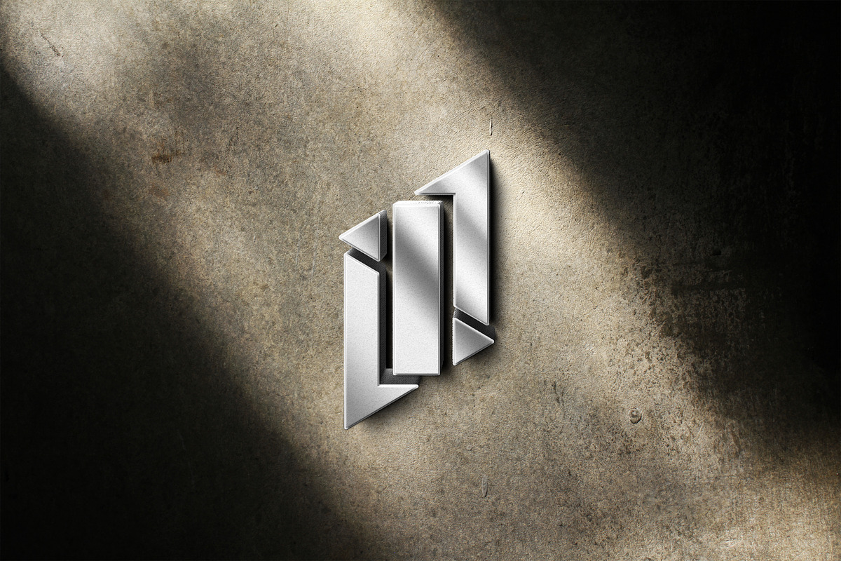 silver 3d sign mockup template, a Product Mockup by yokbisayok (Photo 3 of 3)