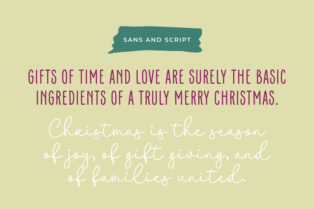 Everfrost Christmas - A Font Duo, a Handwritten Font by Ainun Jinan (Photo 2 of 10)