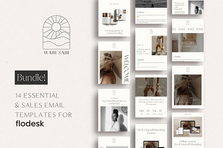 Minimal Flodesk Email Templates, an Email Template by Wonderlik Webdesign