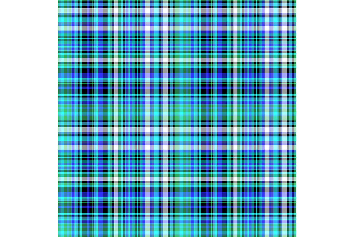 Blue Tide Plaid Seamless Repeat, a Pattern Graphic by Sharon Schwalbe (Photo 3 of 3)