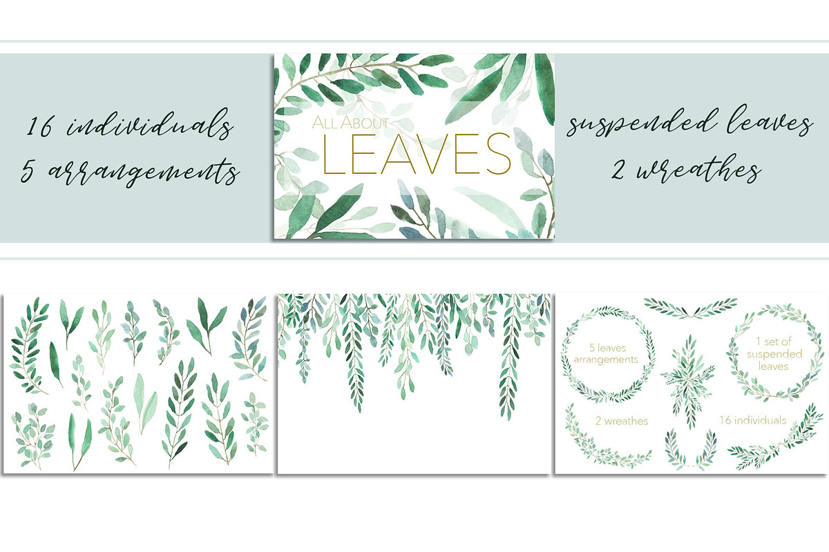 3 in 1 Bundle - All About Leaves, an Illustration by MariePierLaf (Photo 2 of 4)